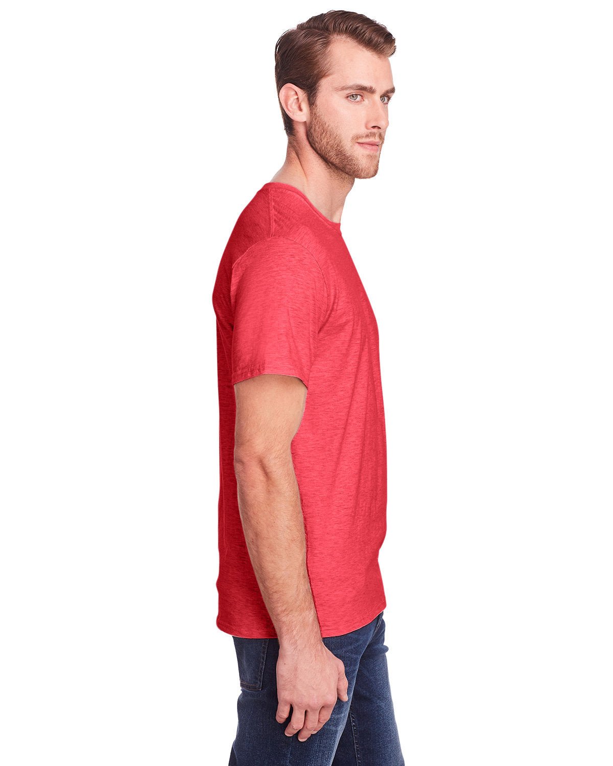 IC47MR-Fruit of the Loom-FIERY RED HTHR-Fruit of the Loom-T-Shirts-3