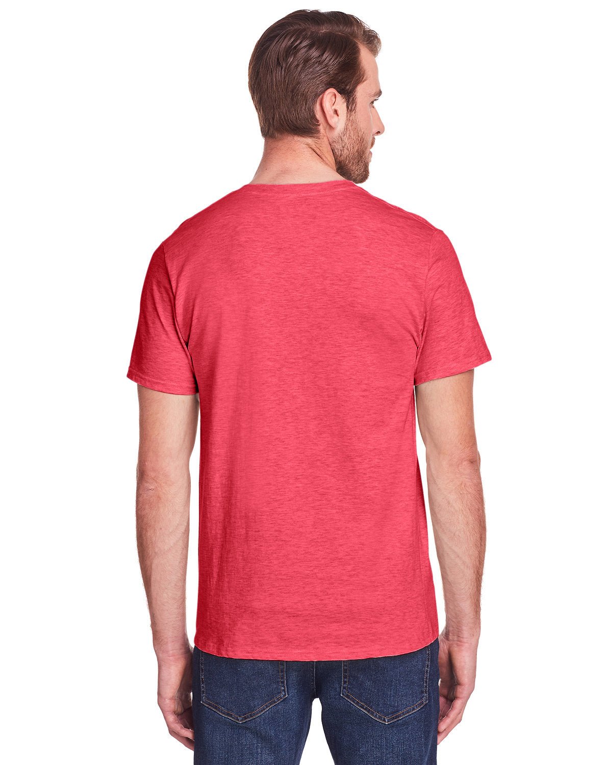 IC47MR-Fruit of the Loom-FIERY RED HTHR-Fruit of the Loom-T-Shirts-2