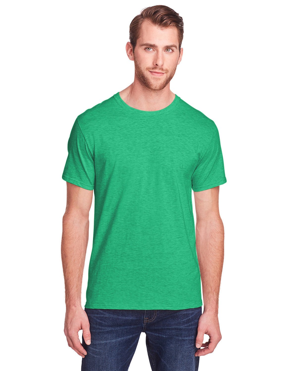 IC47MR-Fruit of the Loom-IRISH GREEN HTHR-Fruit of the Loom-T-Shirts-1