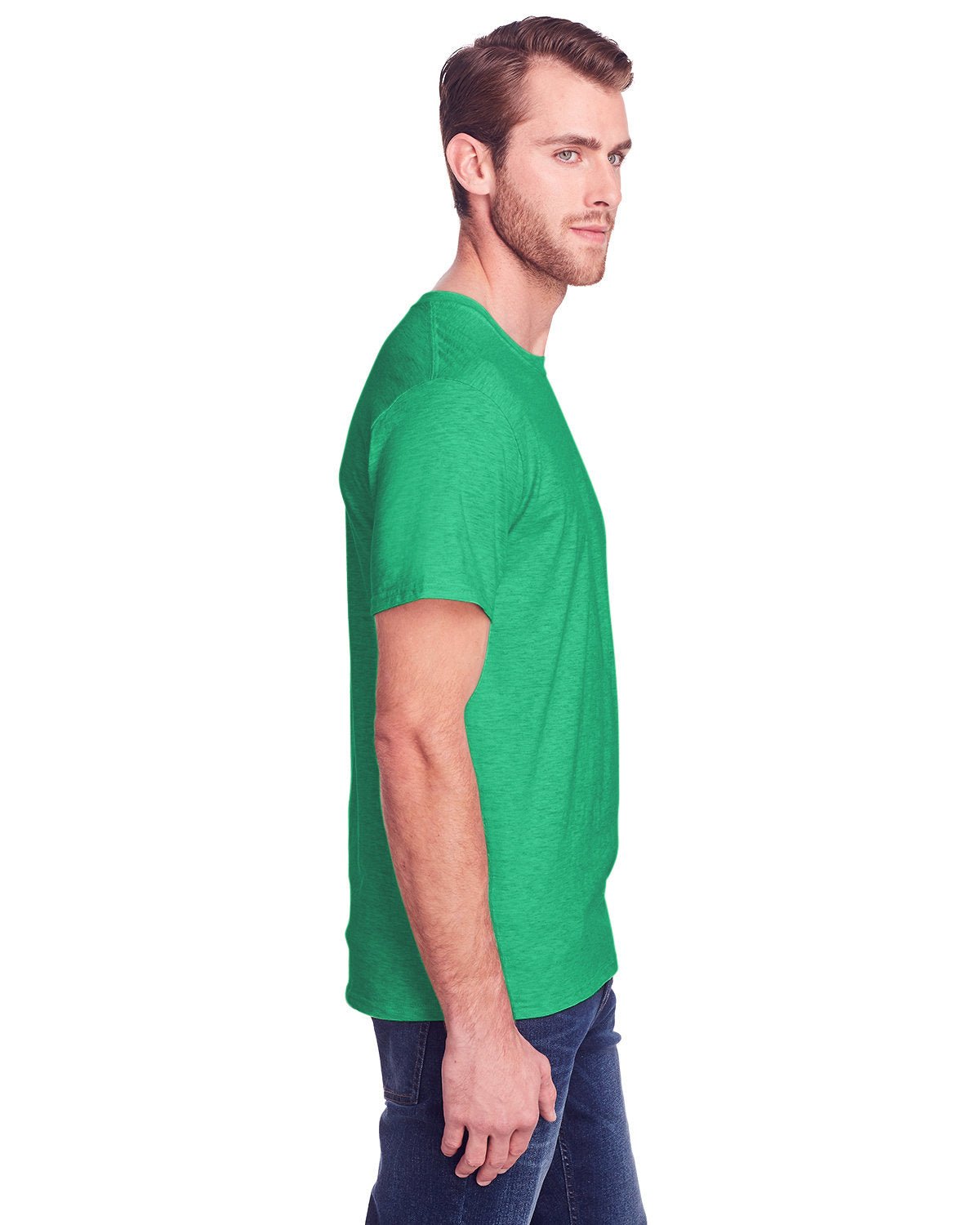 IC47MR-Fruit of the Loom-IRISH GREEN HTHR-Fruit of the Loom-T-Shirts-3