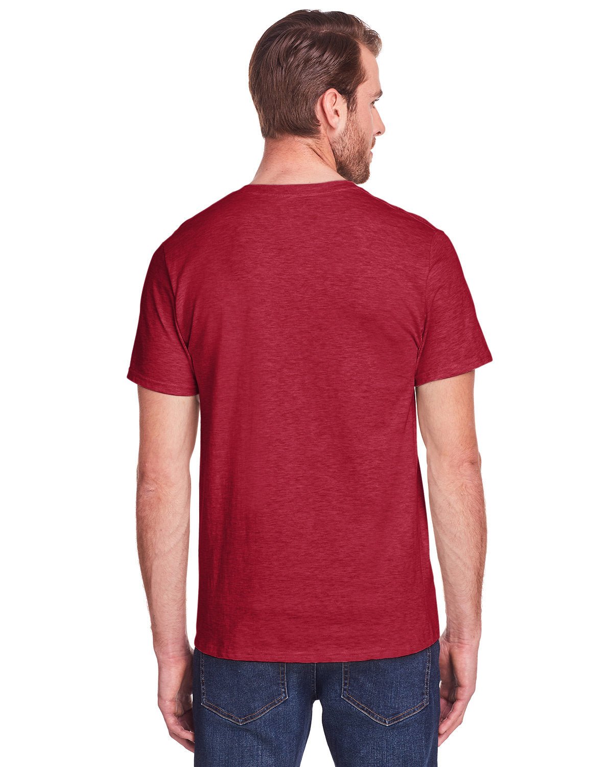 IC47MR-Fruit of the Loom-PEPPERED RED HTH-Fruit of the Loom-T-Shirts-2