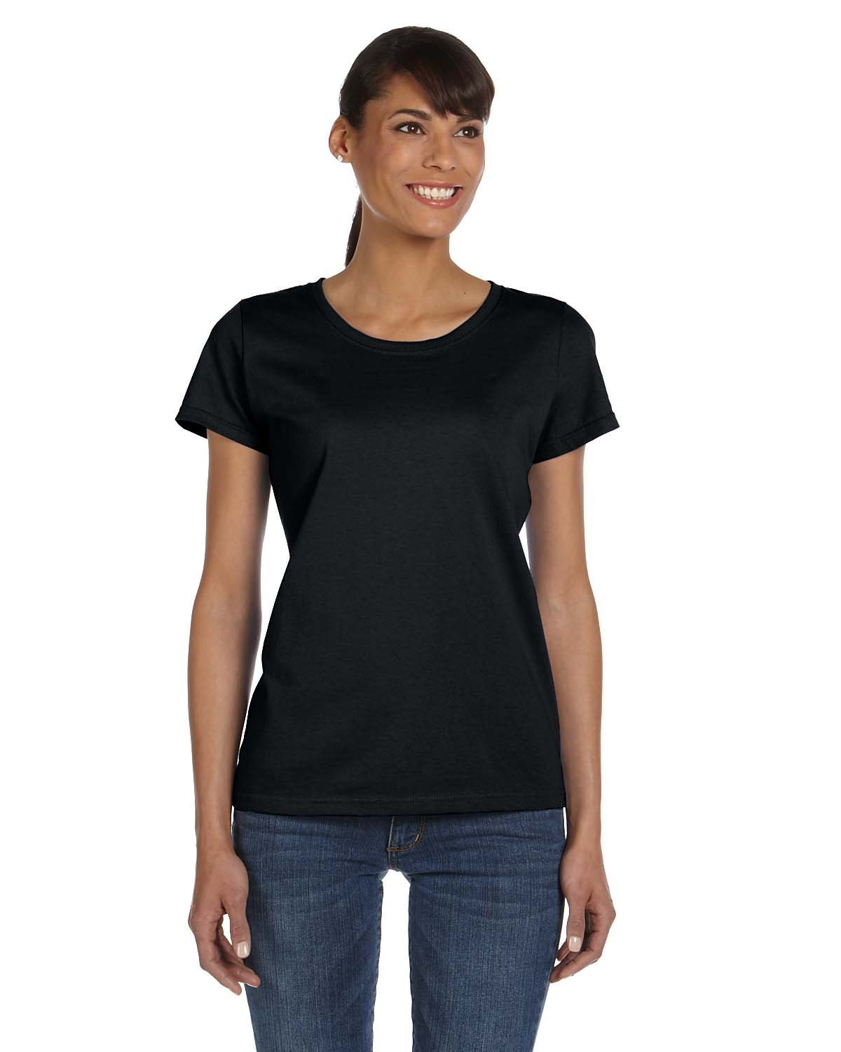 L3930R-Fruit of the Loom-BLACK-Fruit of the Loom-T-Shirts-1