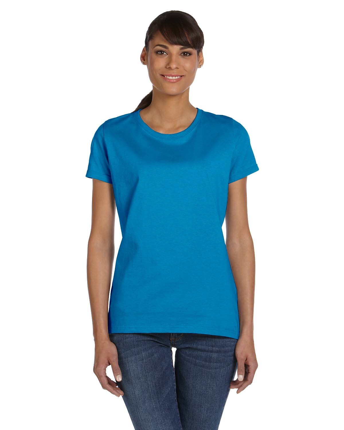 L3930R-Fruit of the Loom-PACIFIC BLUE-Fruit of the Loom-T-Shirts-1