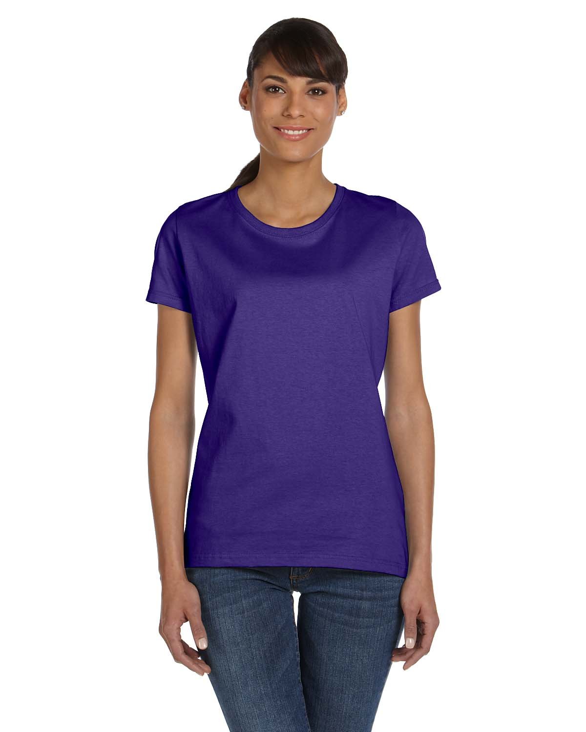 L3930R-Fruit of the Loom-PURPLE-Fruit of the Loom-T-Shirts-1