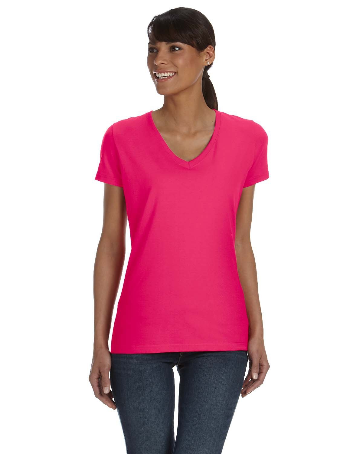 L39VR-Fruit of the Loom-CYBER PINK-Fruit of the Loom-T-Shirts-1