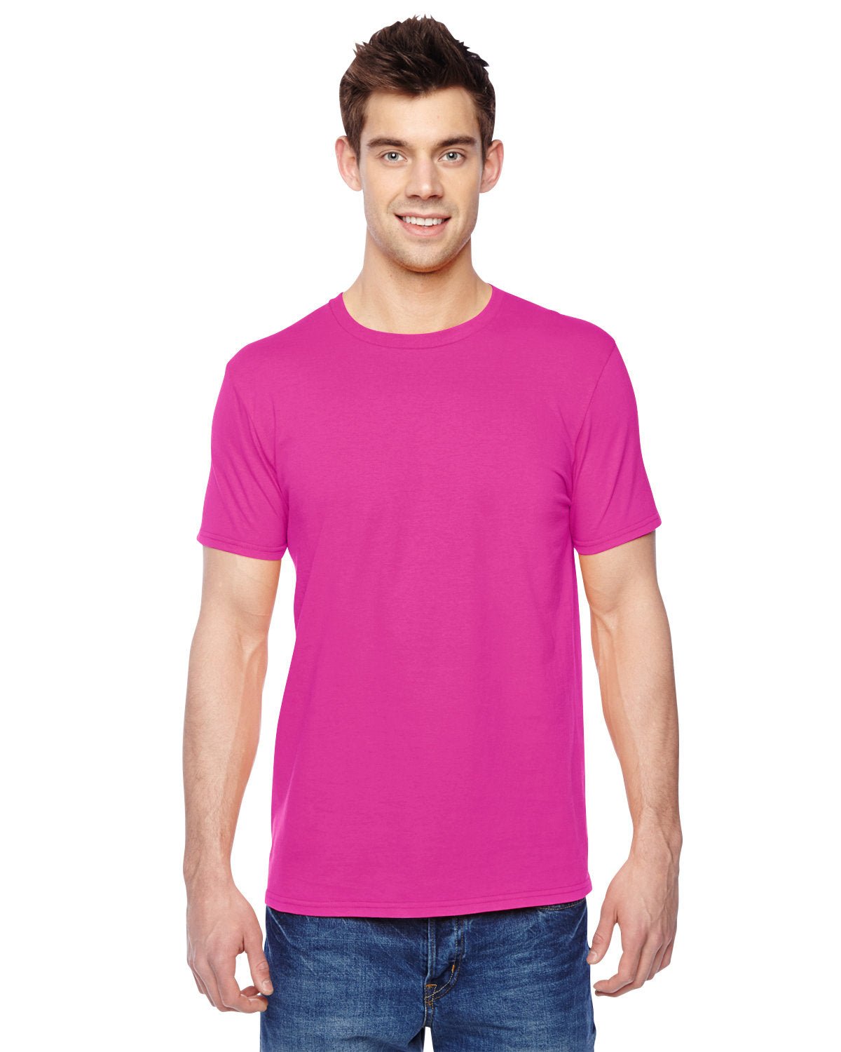 SF45R-Fruit of the Loom-CYBER PINK-Fruit of the Loom-T-Shirts-1