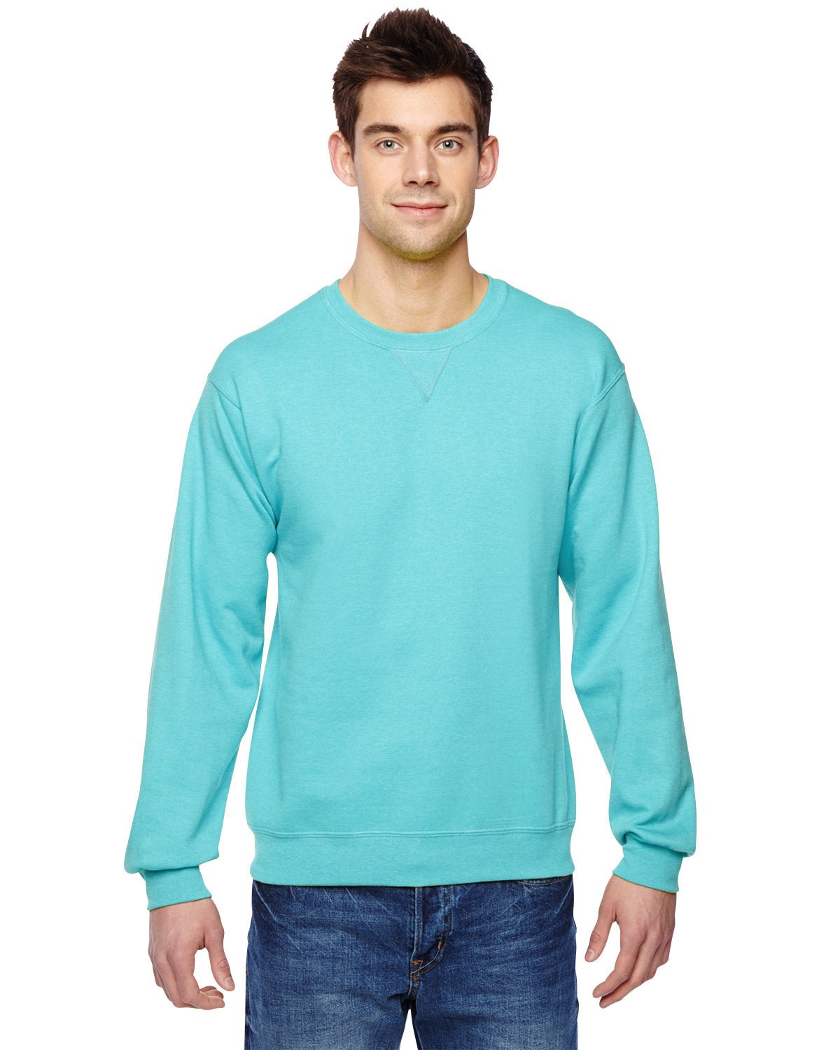 SF72R-Fruit of the Loom-SCUBA BLUE-Fruit of the Loom-Sweatshirts-1