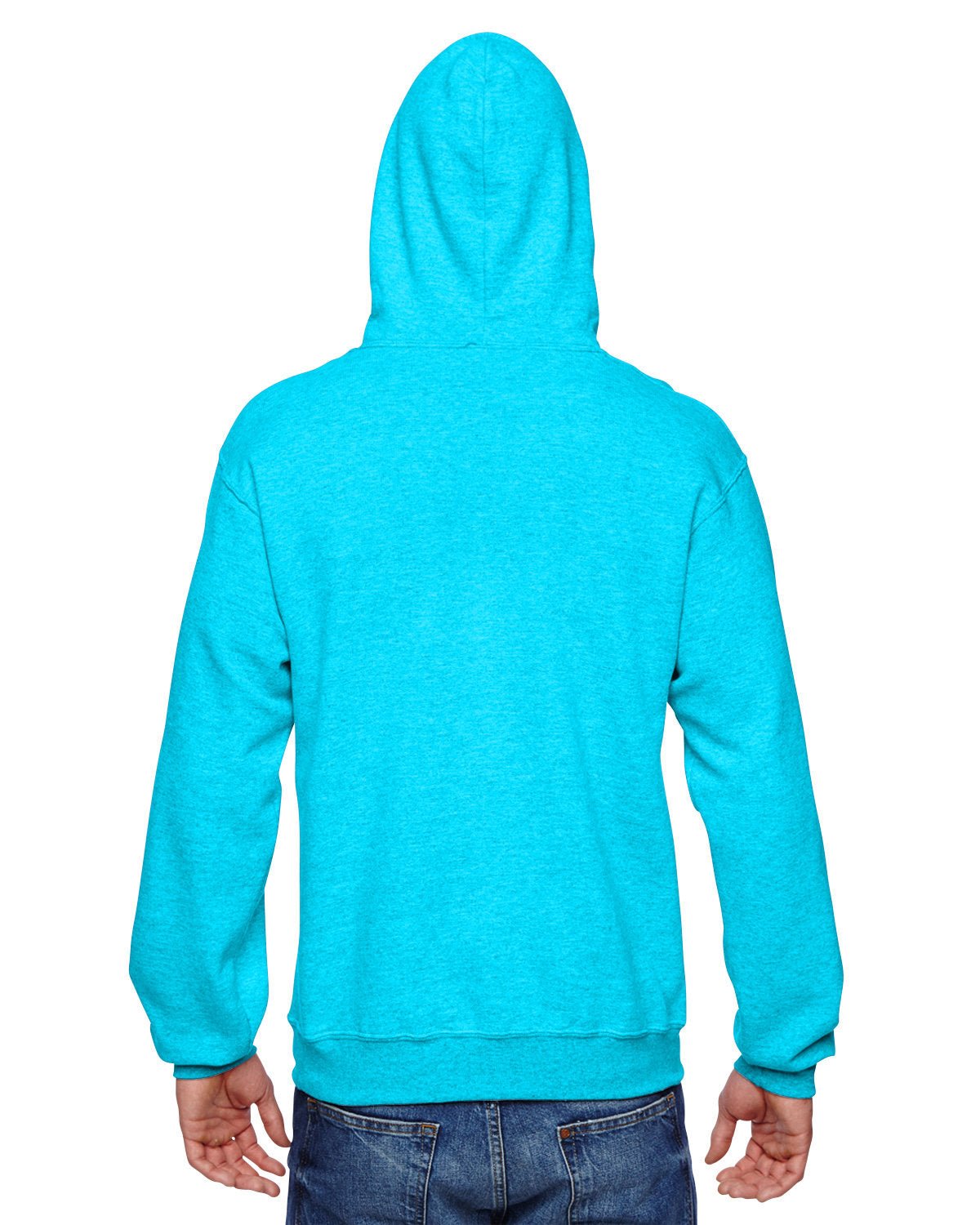 SF76R-Fruit of the Loom-CARIB BLUE HTHR-Fruit of the Loom-Sweatshirts-2