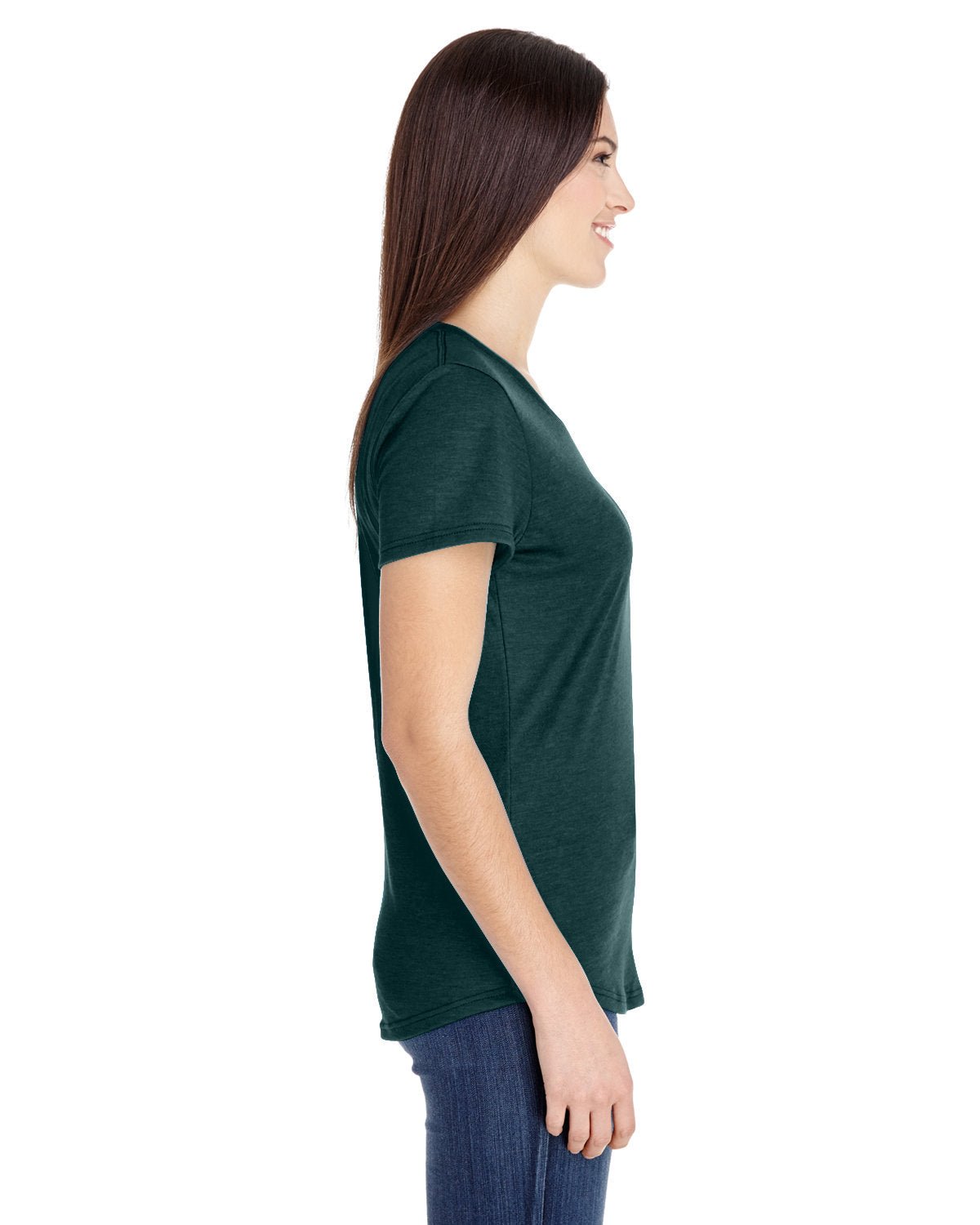 6750L-Gildan-HTH DARK GREEN-Gildan-T-Shirts-3