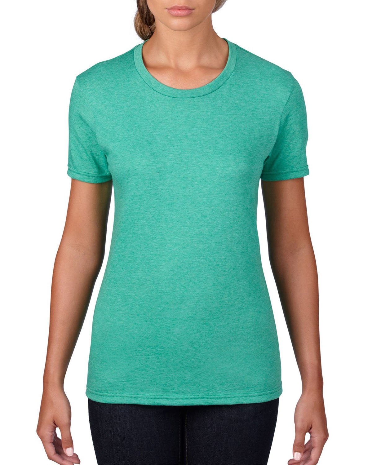 880-Gildan-HEATHER GREEN-Gildan-T-Shirts-1