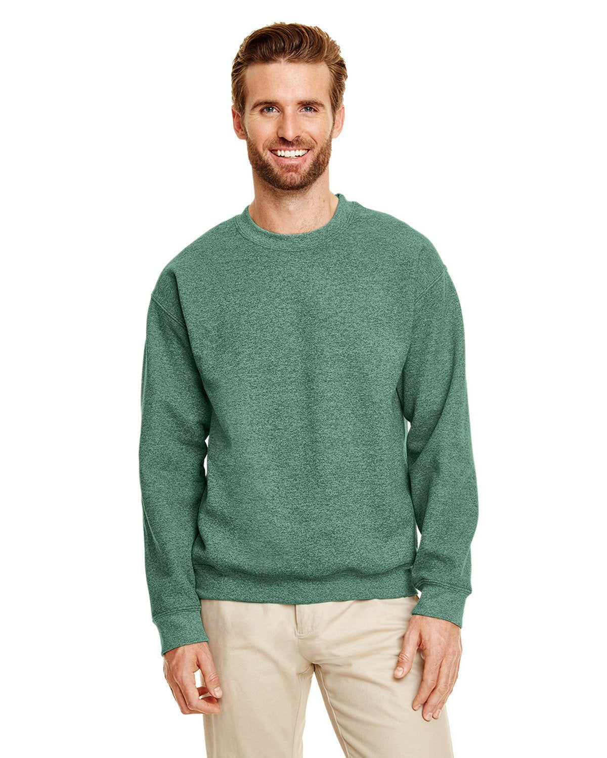 G180-Gildan-HTH SP DRK GREEN-Gildan-Sweatshirts-1