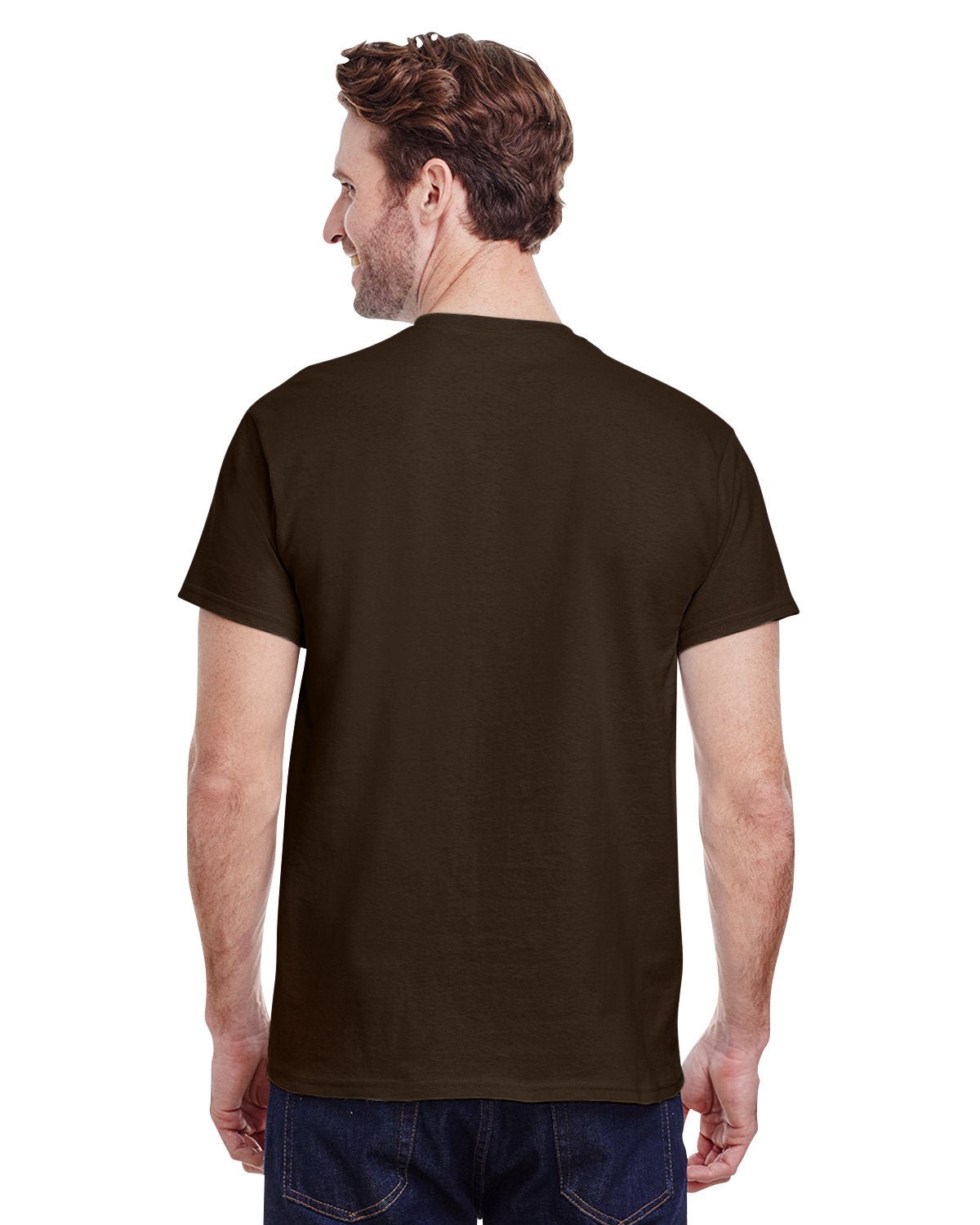 G200-Gildan-DARK CHOCOLATE-Gildan-T-Shirts-2