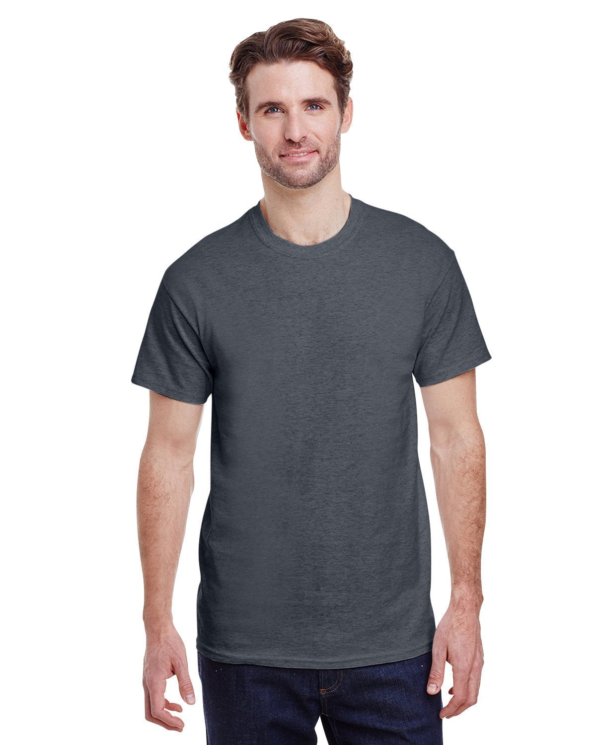 G200-Gildan-DARK HEATHER-Gildan-T-Shirts-1