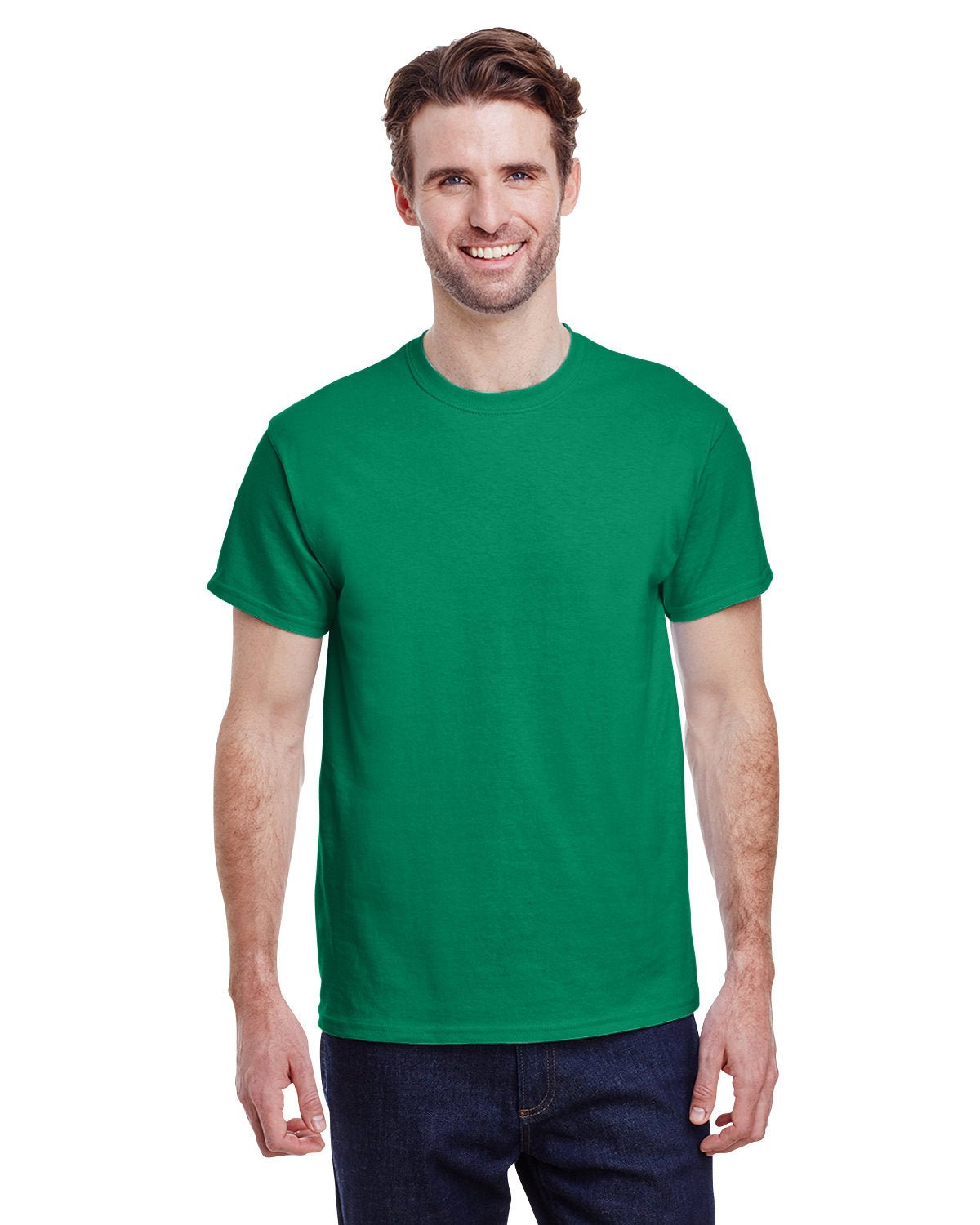 G200-Gildan-KELLY GREEN-Gildan-T-Shirts-1