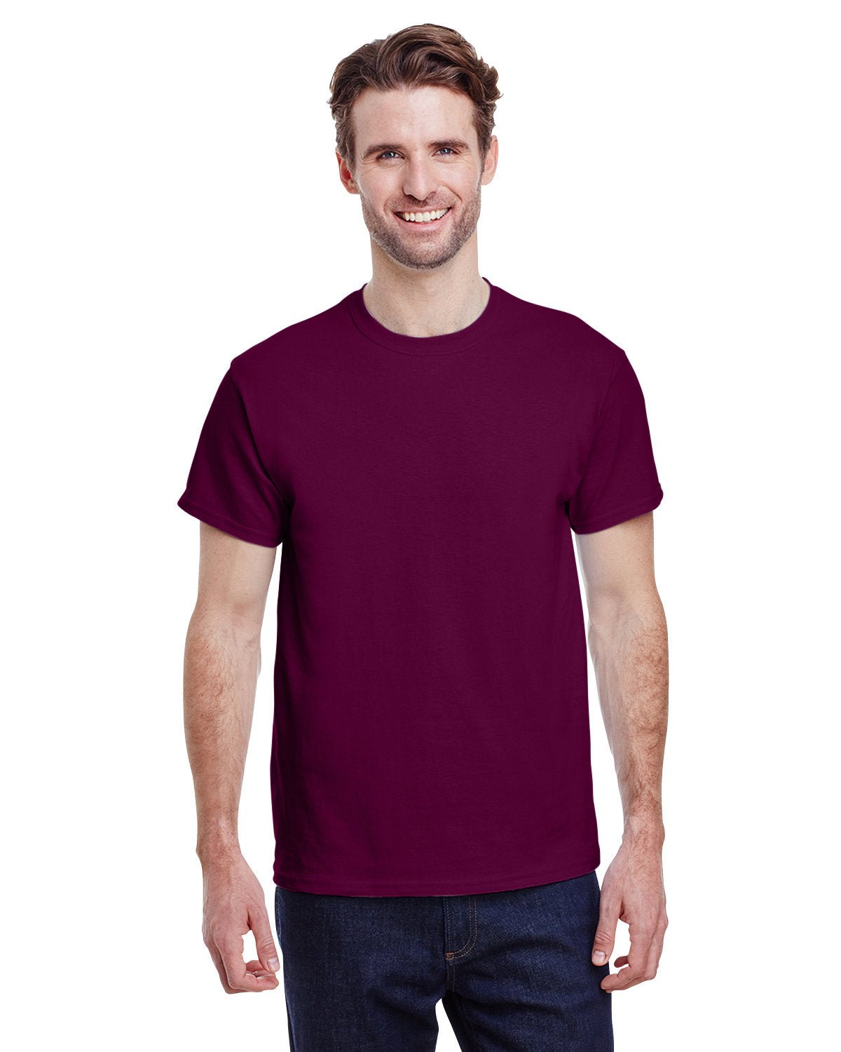 G200-Gildan-MAROON-Gildan-T-Shirts-1