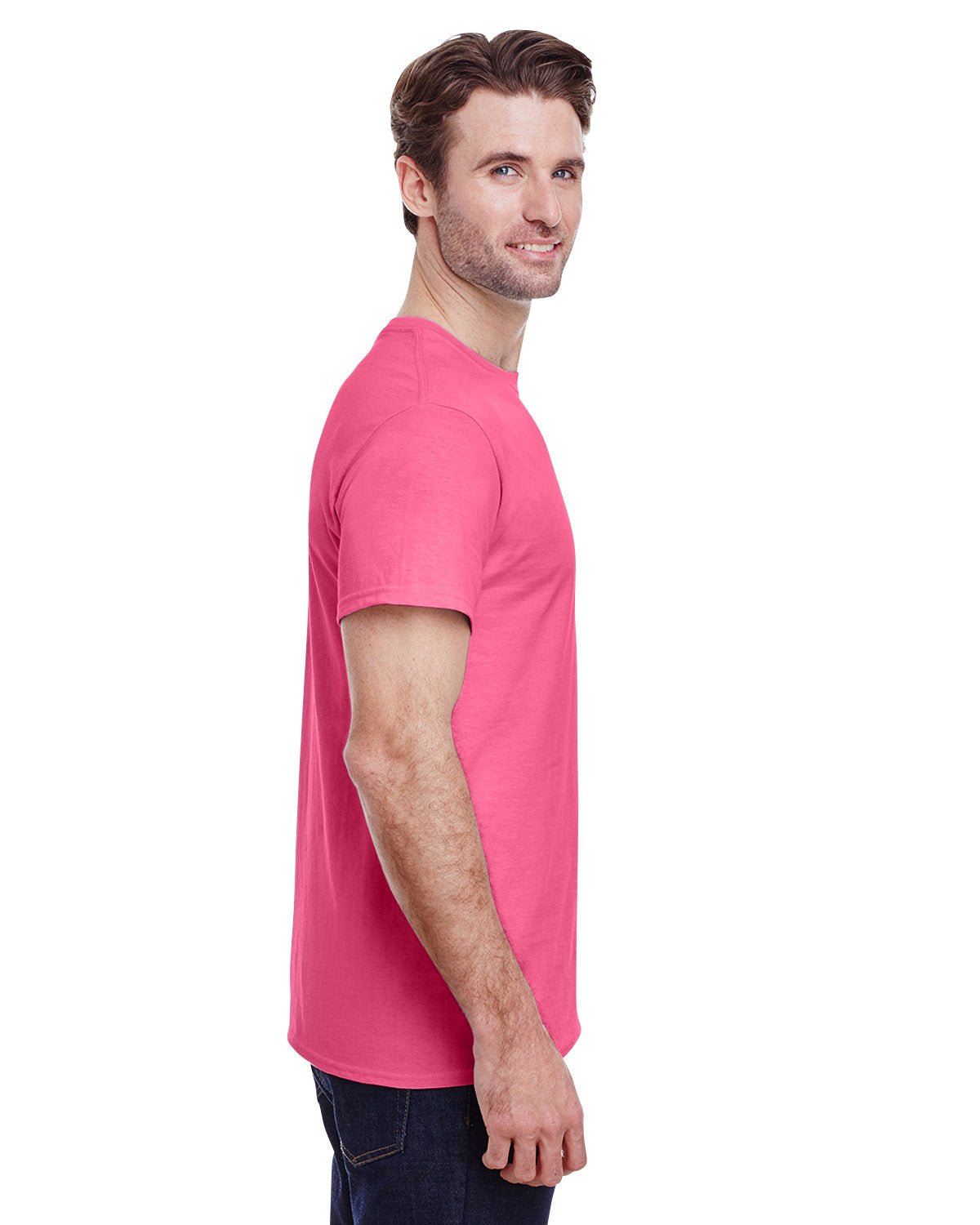 G200-Gildan-SAFETY PINK-Gildan-T-Shirts-3