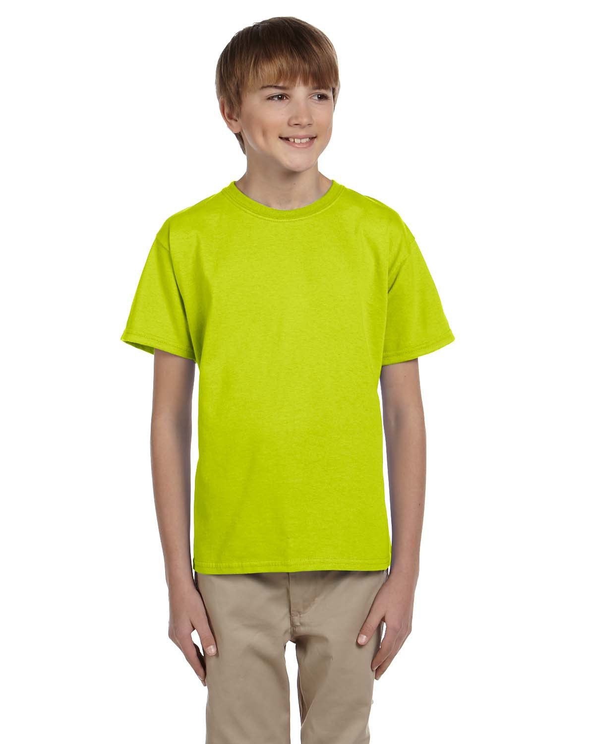 G200B-Gildan-SAFETY GREEN-Gildan-T-Shirts-1