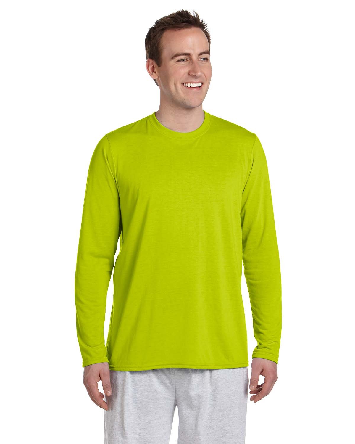 G424-Gildan-SAFETY GREEN-Gildan-T-Shirts-1