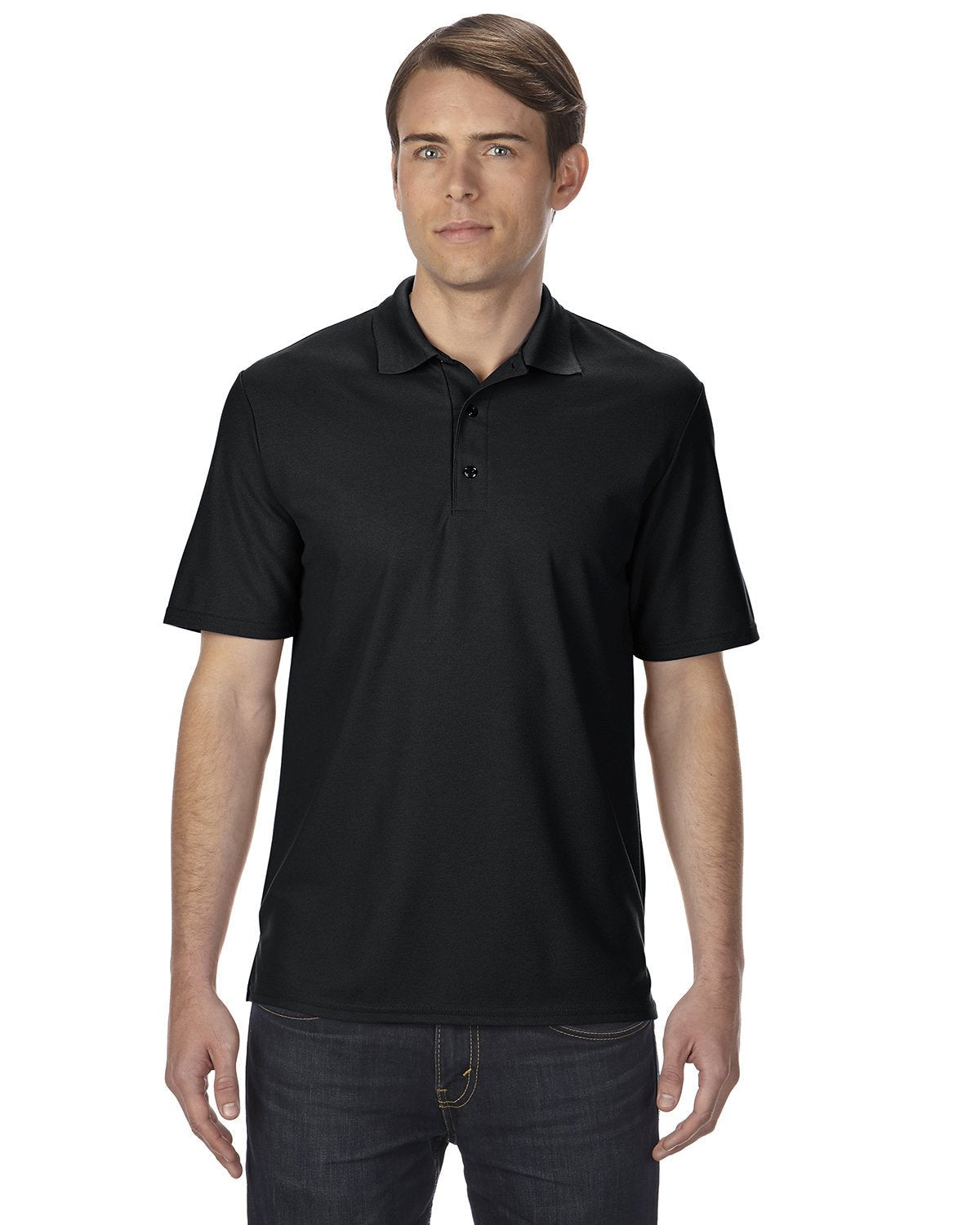 G458-Gildan-BLACK-Gildan-Polos-1