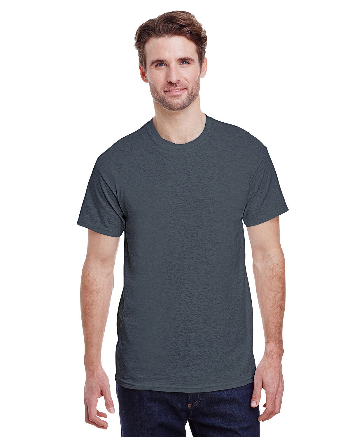 G500-Gildan-DARK HEATHER-Gildan-T-Shirts-1