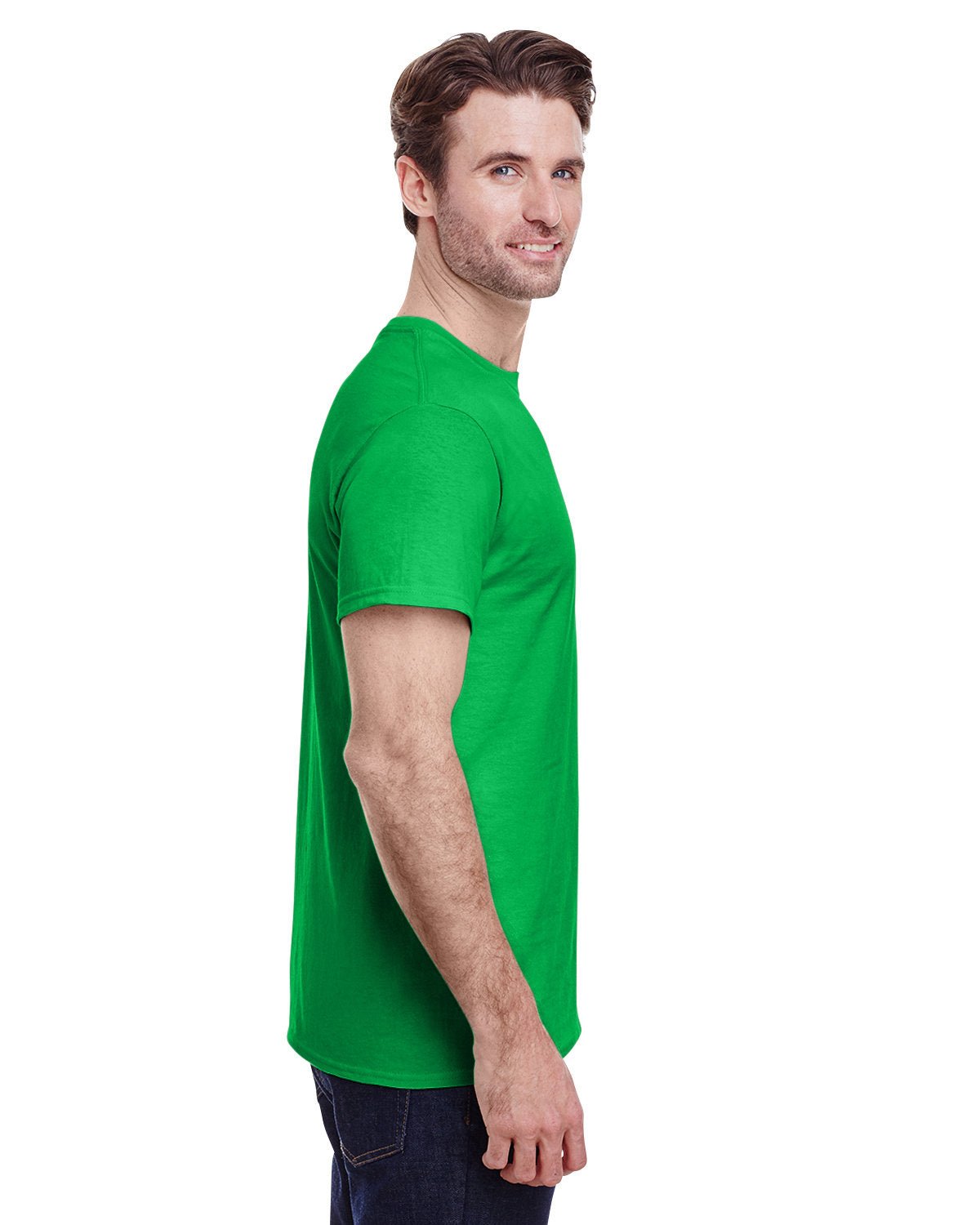 G500-Gildan-ELECTRIC GREEN-Gildan-T-Shirts-3