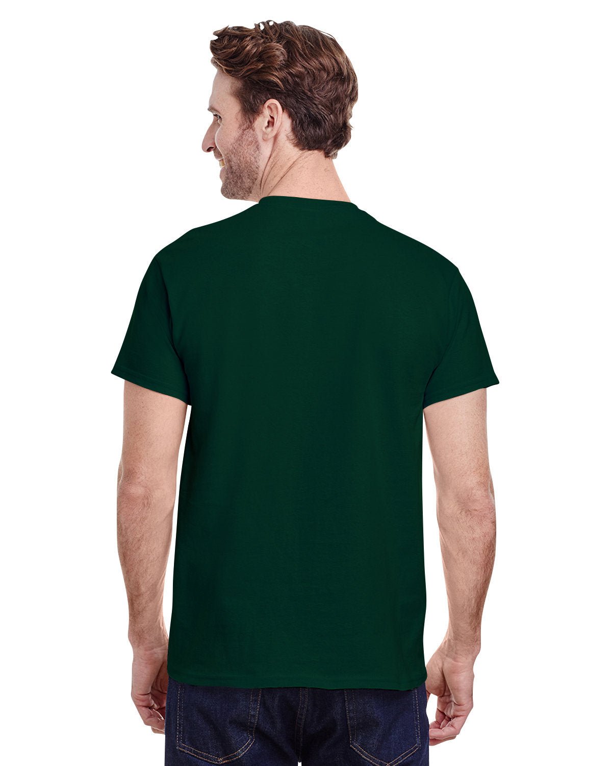 G500-Gildan-FOREST GREEN-Gildan-T-Shirts-2