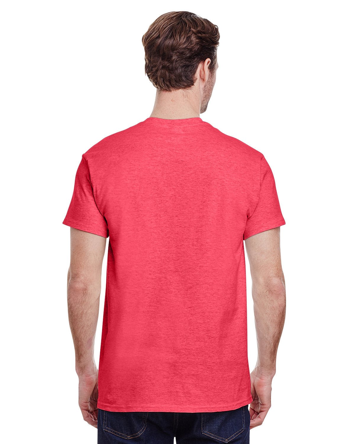 G500-Gildan-HEATHER RED-Gildan-T-Shirts-2