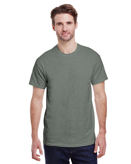 G500-Gildan-HTHR MILITRY GRN-Gildan-T-Shirts-1