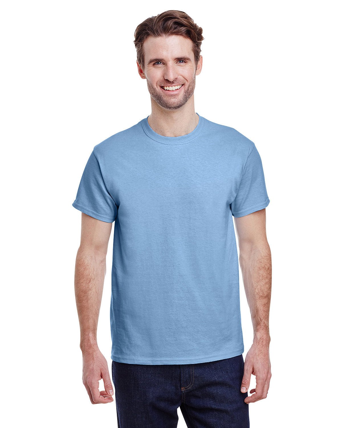 G500-Gildan-LIGHT BLUE-Gildan-T-Shirts-1