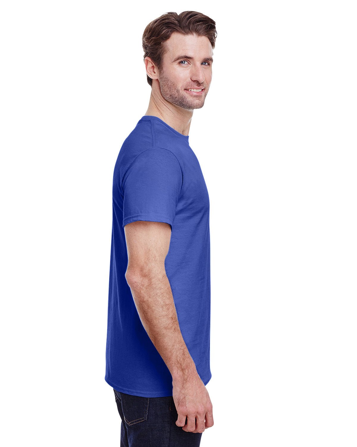 G500-Gildan-NEON BLUE-Gildan-T-Shirts-3