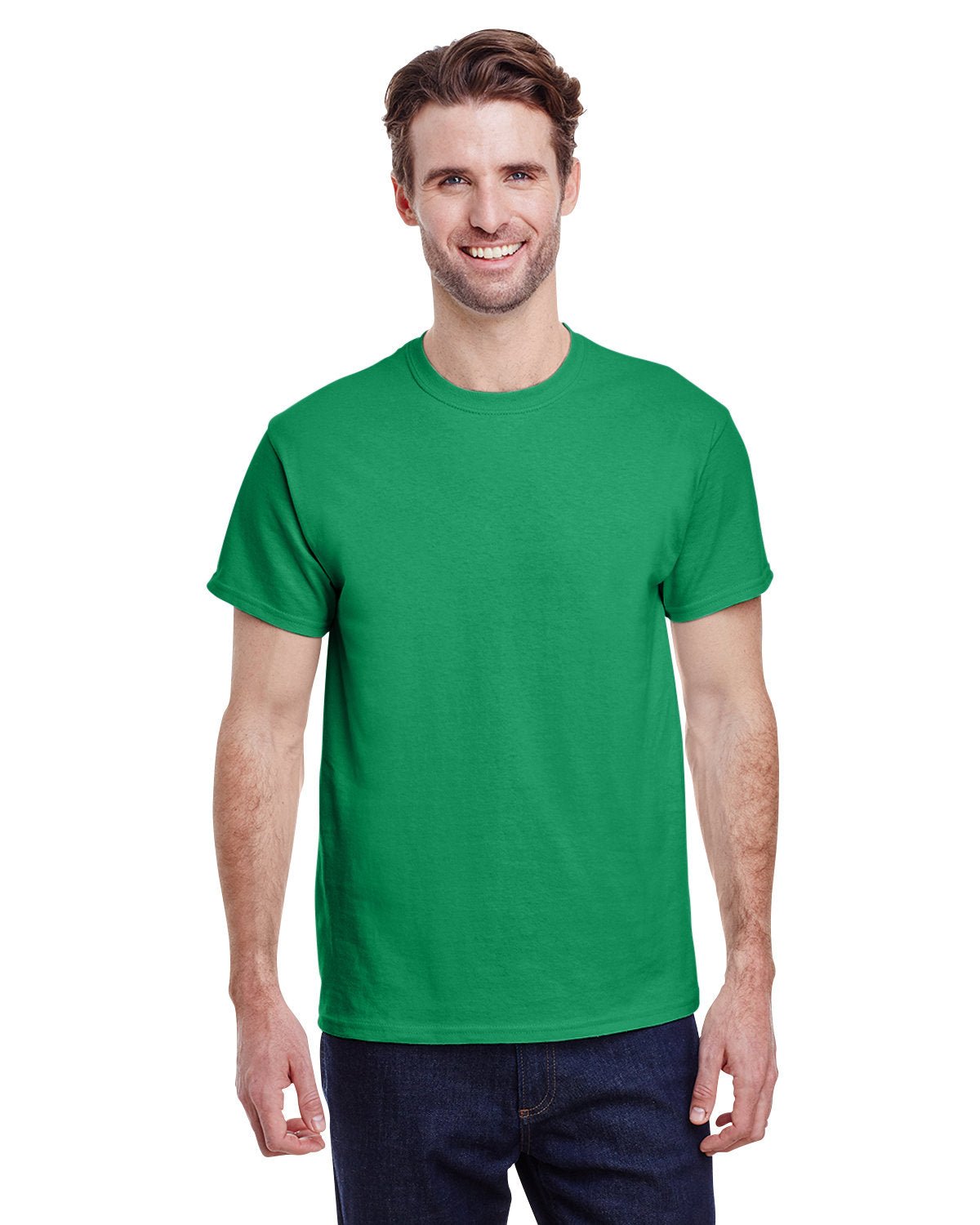 G500-Gildan-TURF GREEN-Gildan-T-Shirts-1