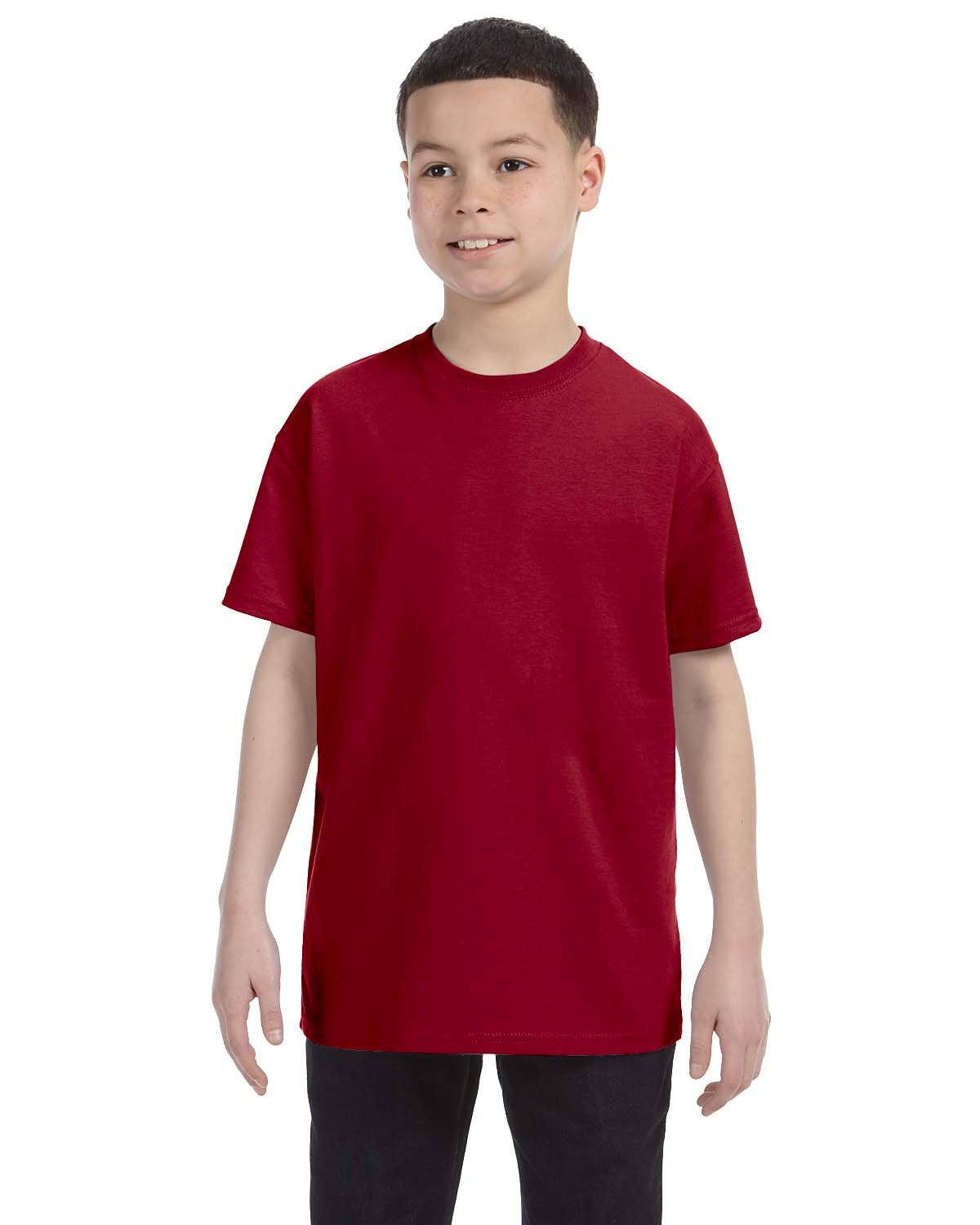 G500B-Gildan-CARDINAL RED-Gildan-T-Shirts-1