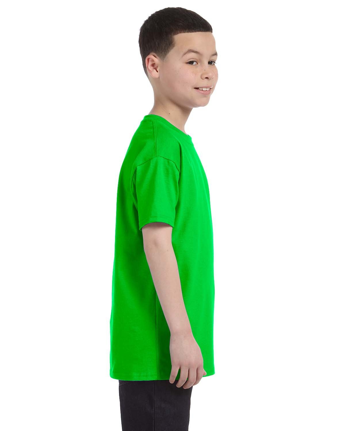 G500B-Gildan-ELECTRIC GREEN-Gildan-T-Shirts-3