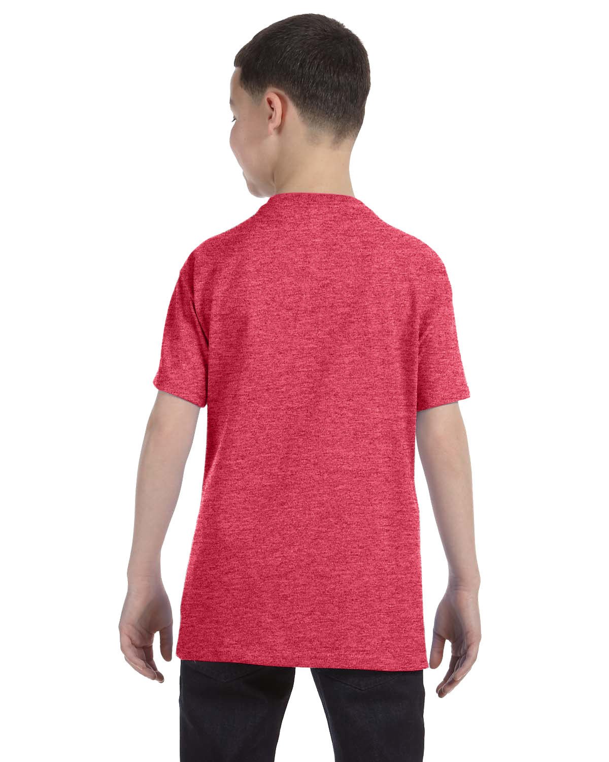 G500B-Gildan-HEATHER RED-Gildan-T-Shirts-2