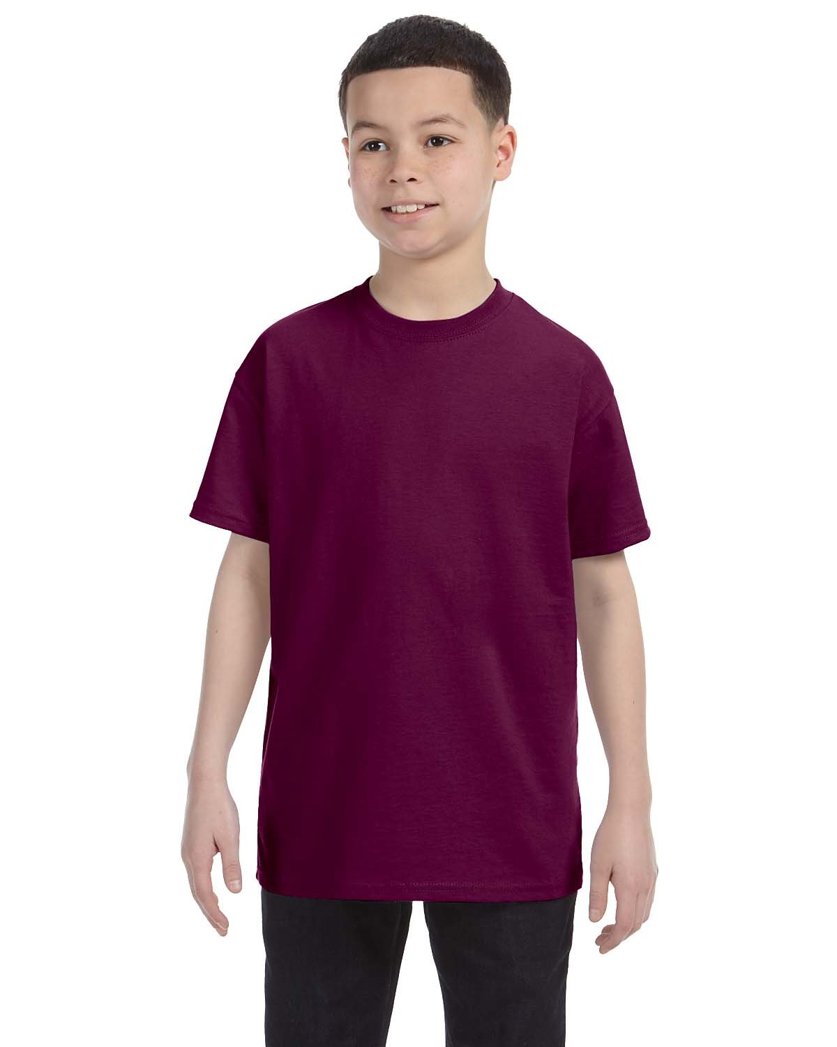 G500B-Gildan-MAROON-Gildan-T-Shirts-1