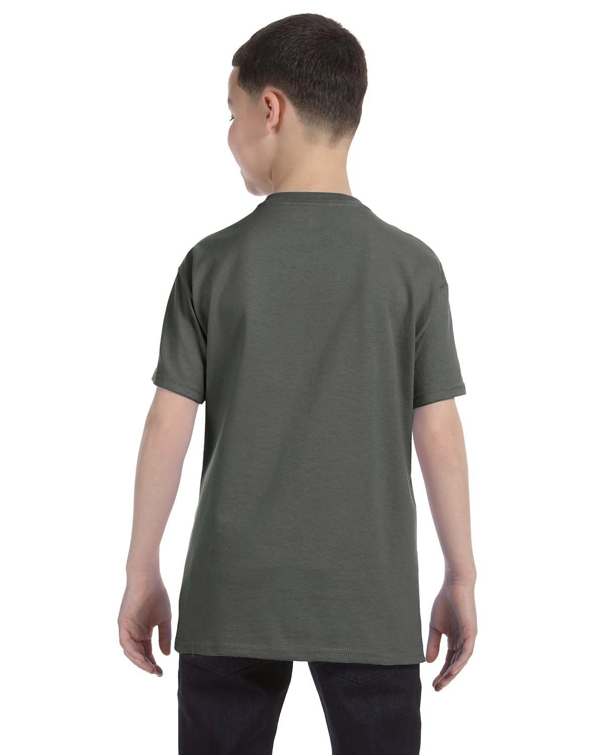 G500B-Gildan-MILITARY GREEN-Gildan-T-Shirts-2