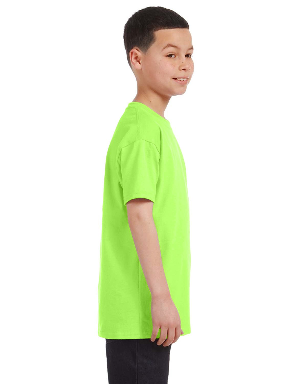 G500B-Gildan-NEON GREEN-Gildan-T-Shirts-3