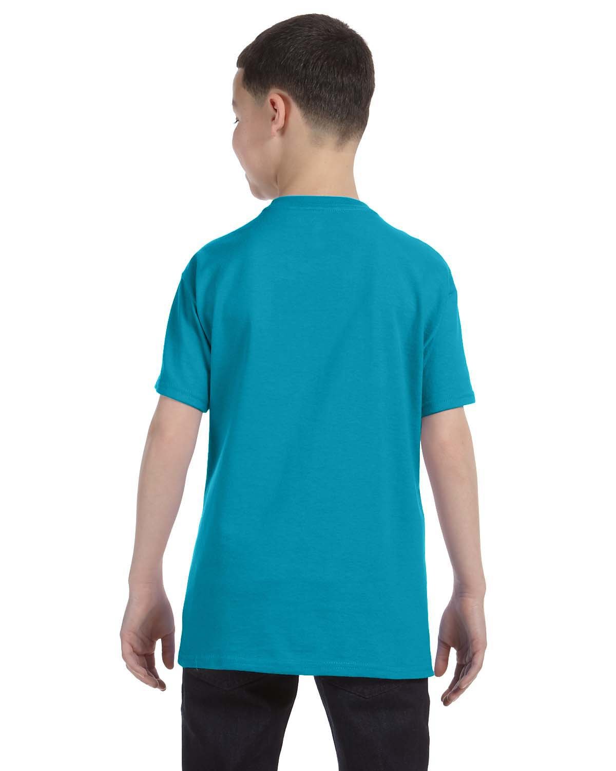 G500B-Gildan-TROPICAL BLUE-Gildan-T-Shirts-2