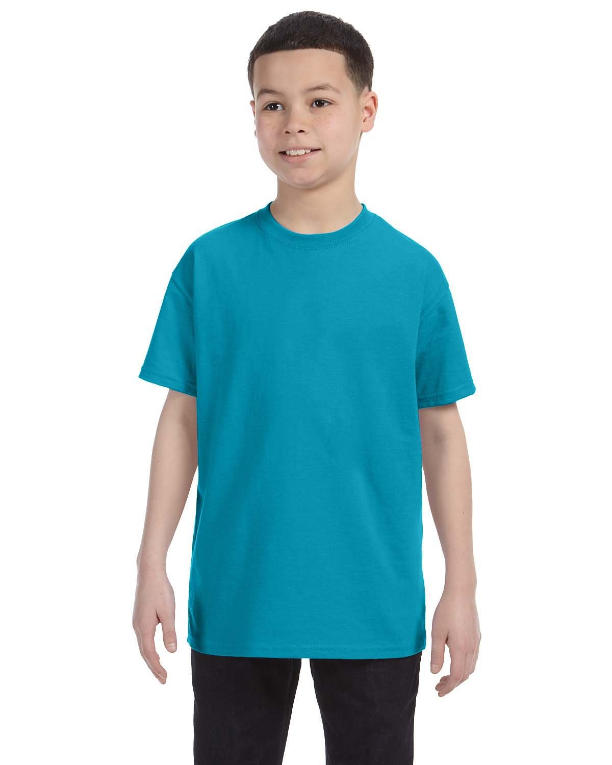 G500B-Gildan-TROPICAL BLUE-Gildan-T-Shirts-1