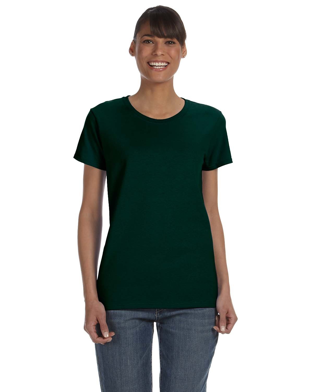 G500L-Gildan-FOREST GREEN-Gildan-T-Shirts-1