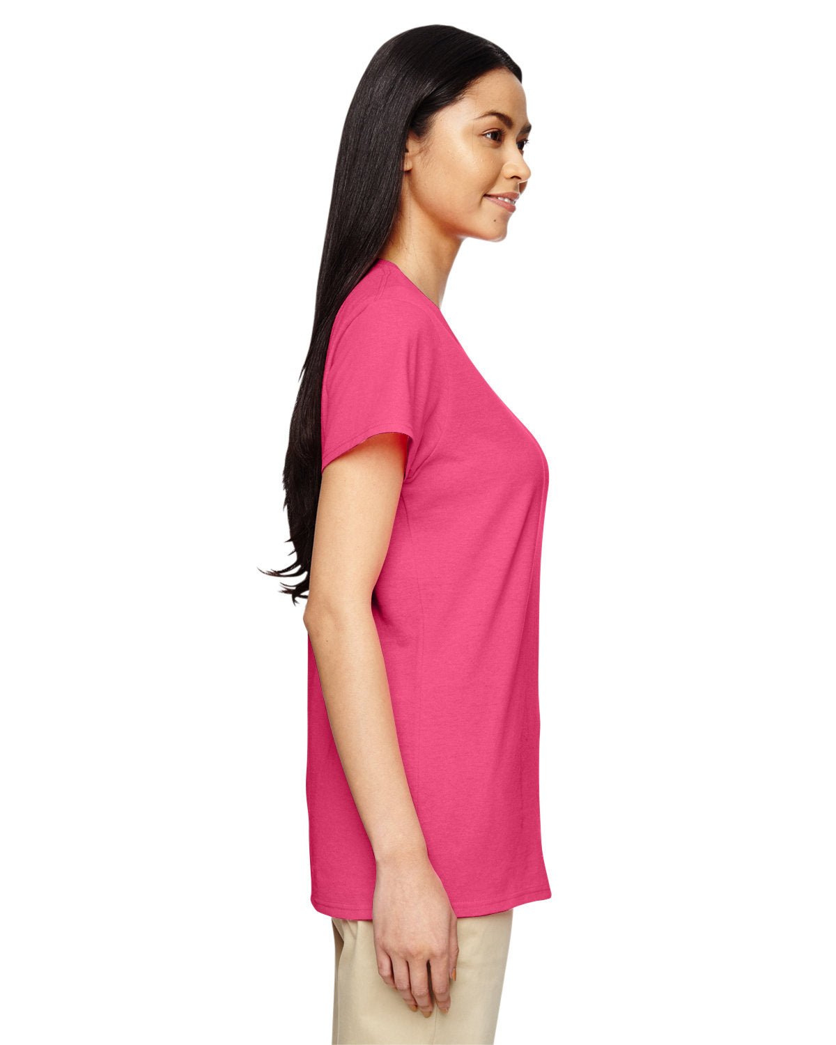 G500L-Gildan-SAFETY PINK-Gildan-T-Shirts-3