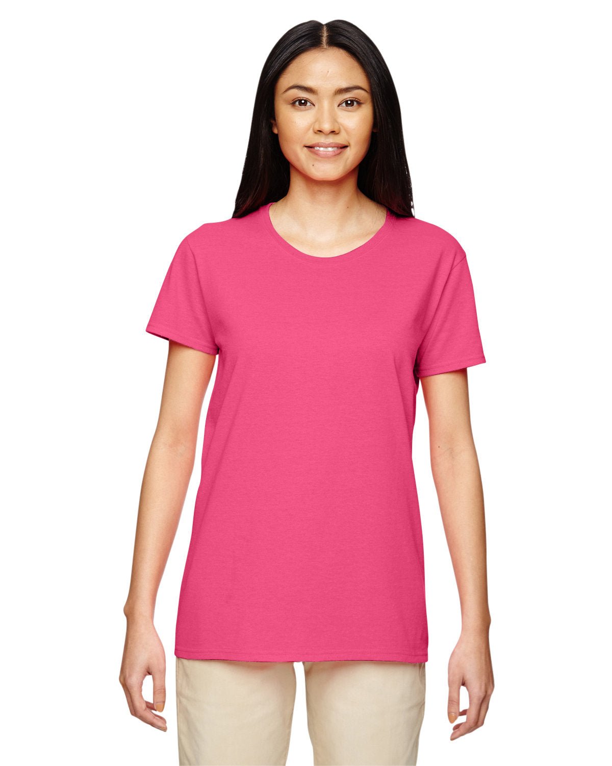 G500L-Gildan-SAFETY PINK-Gildan-T-Shirts-1