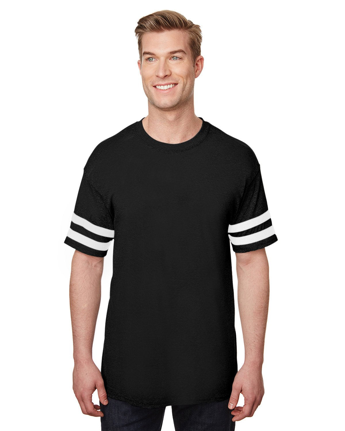 G500VT-Gildan-BLACK/ WHITE-Gildan-T-Shirts-1