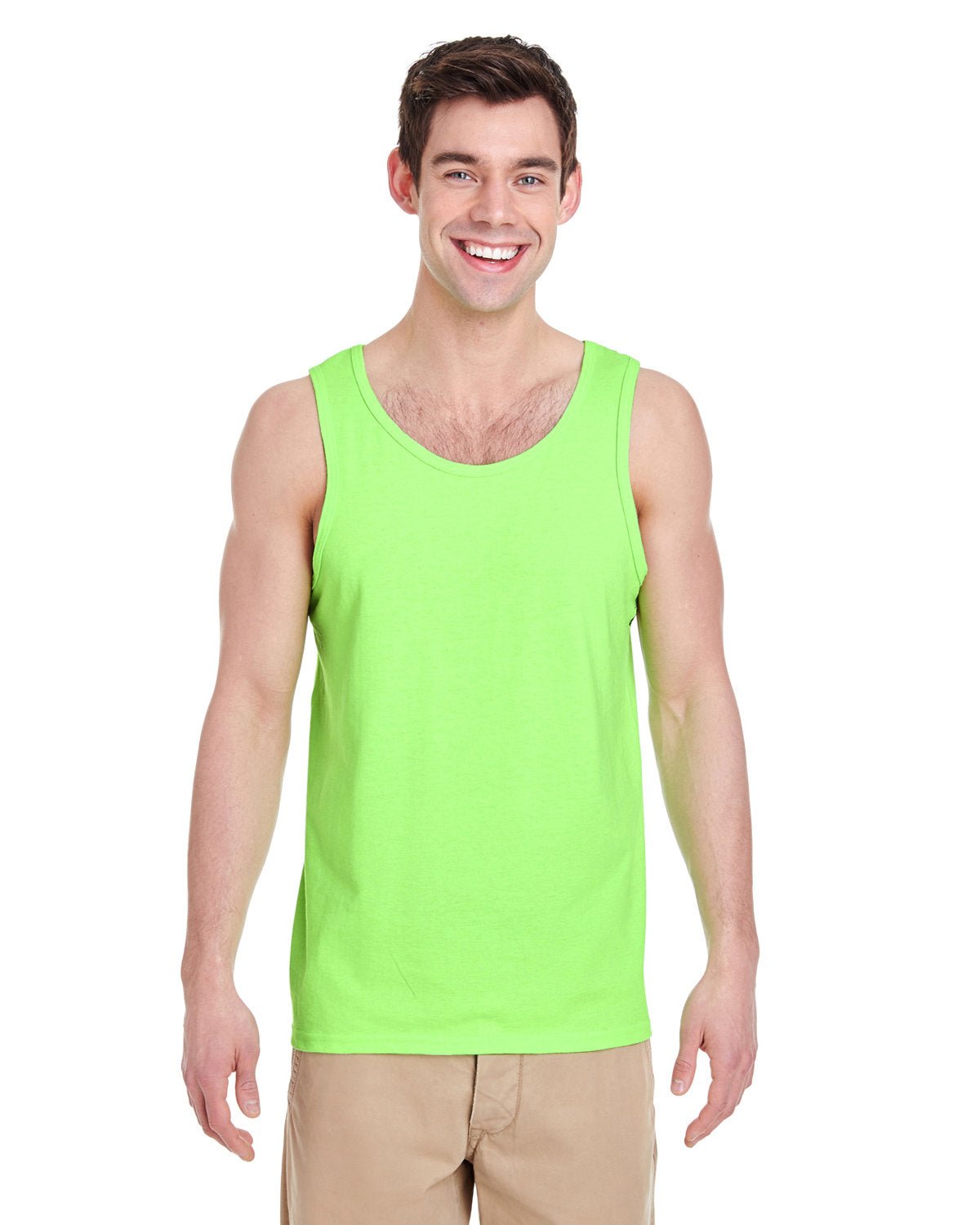 G520-Gildan-NEON GREEN-Gildan-T-Shirts-1