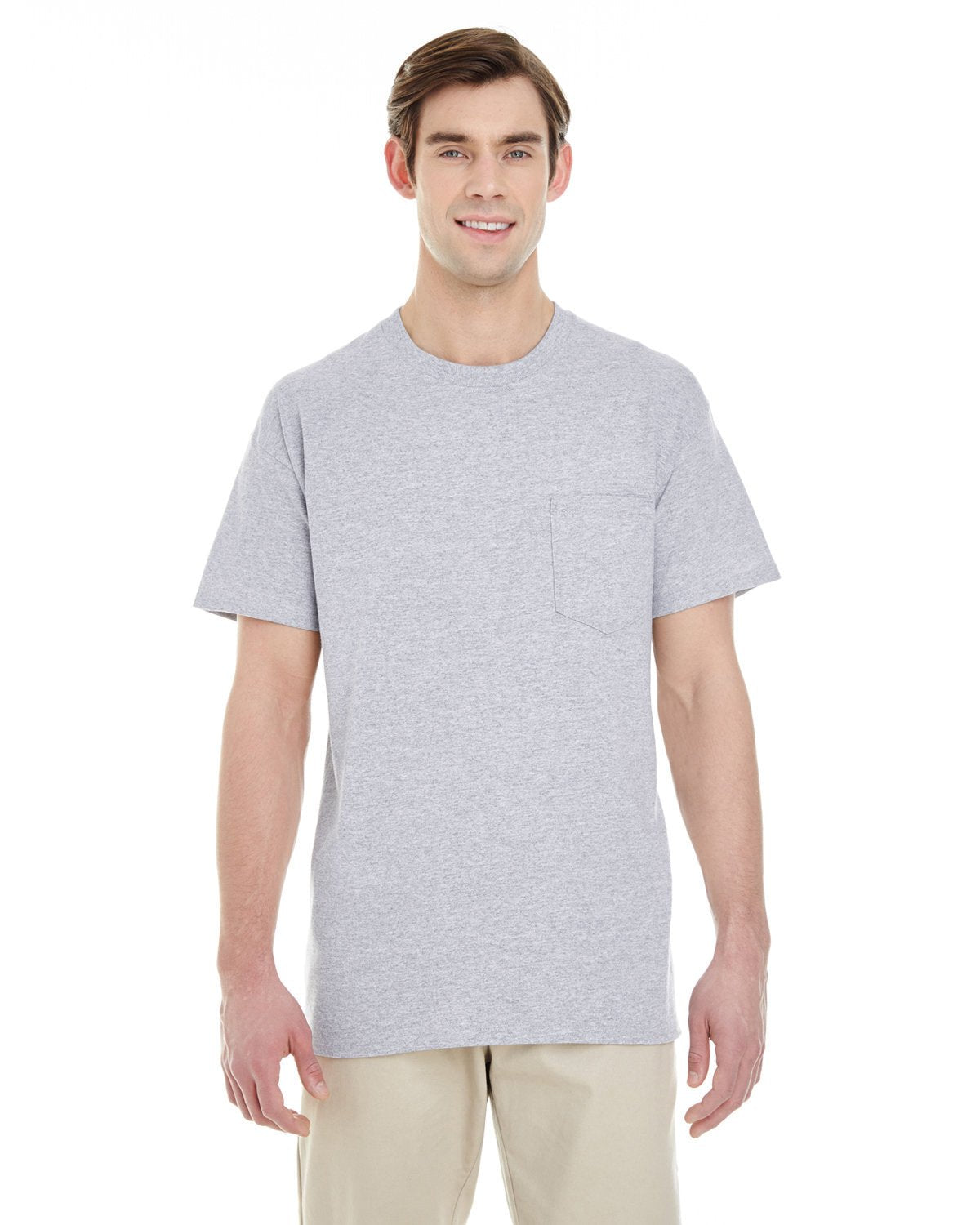 G530-Gildan-SPORT GREY-Gildan-T-Shirts-1