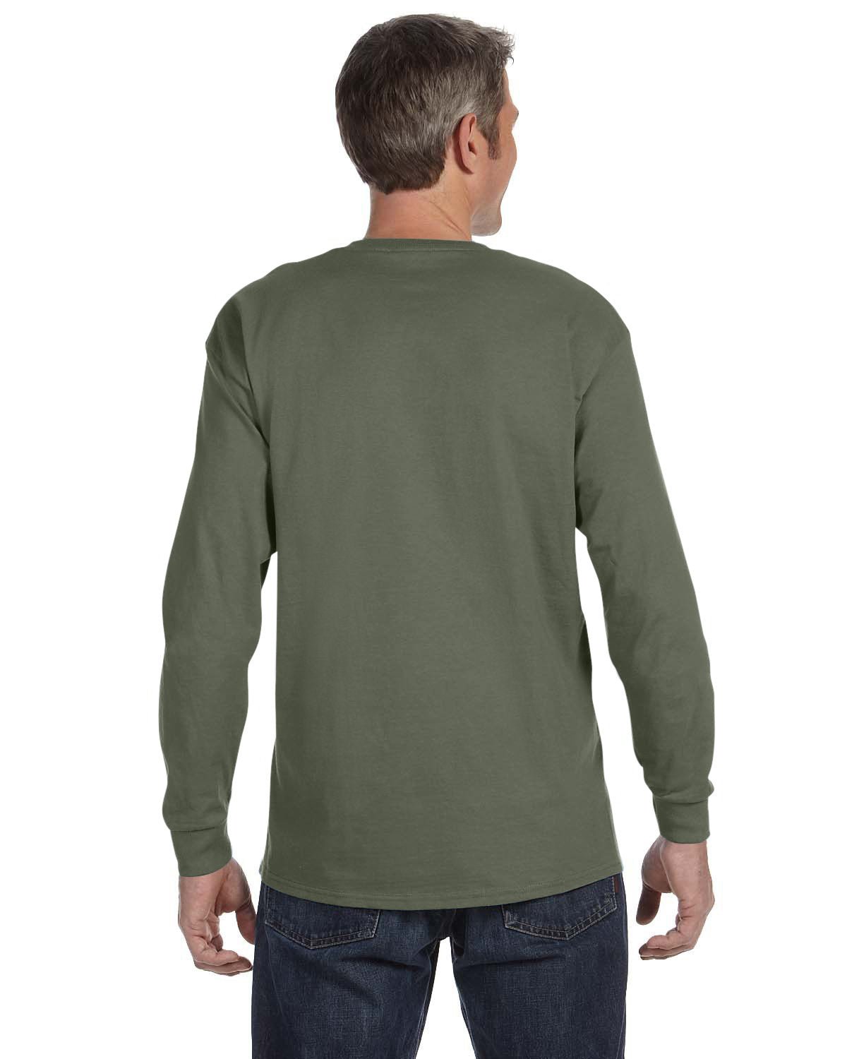 G540-Gildan-MILITARY GREEN-Gildan-T-Shirts-2