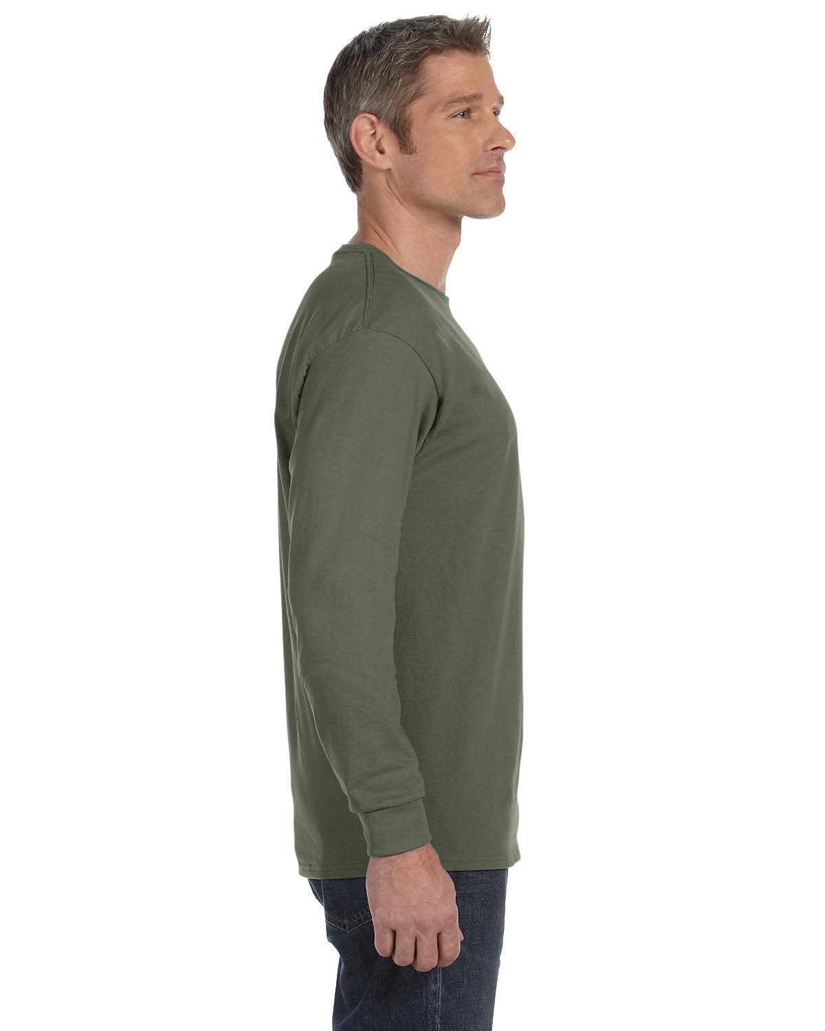 G540-Gildan-MILITARY GREEN-Gildan-T-Shirts-3