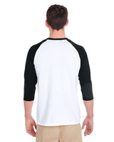 G570-Gildan-WHITE/ BLACK-Gildan-T-Shirts-2