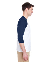 G570-Gildan-WHITE/ NAVY-Gildan-T-Shirts-3