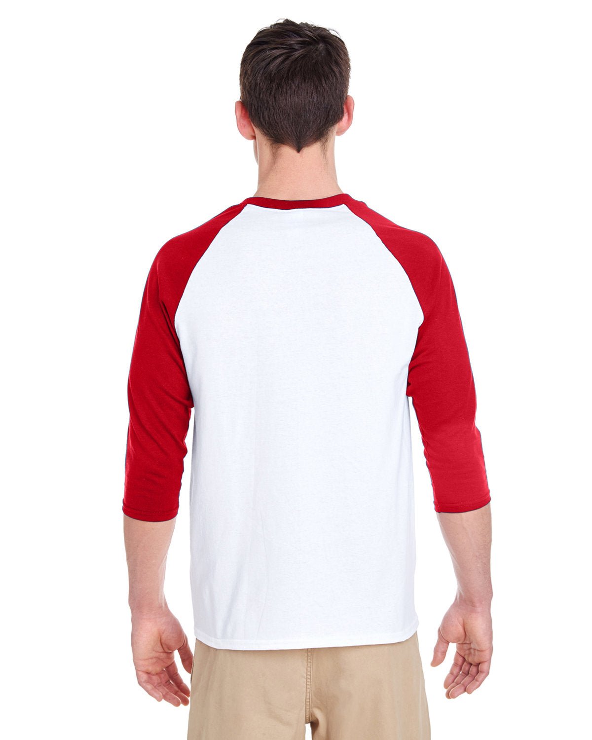 G570-Gildan-WHITE/ RED-Gildan-T-Shirts-2